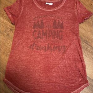Maurices Short Sleeve Camping Tee